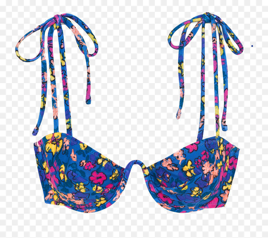 Araks Myriam Bikini Top Macaw Floral Emoji,Bra Emoji Free Emoji PNG