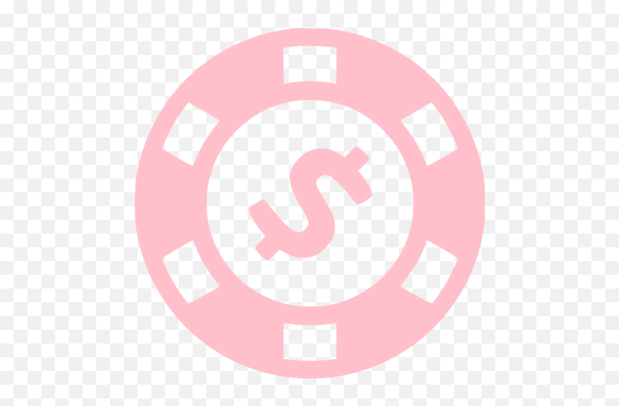 Pink Chip Icon Emoji,Poker Chip Steam Emoticon Free Emoji PNG Images