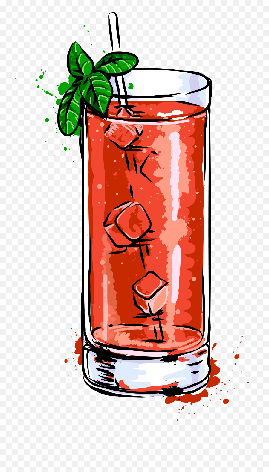 Cocktail Bloody Mary Drawing Png Image Cartoon Bloody Mary Emoji