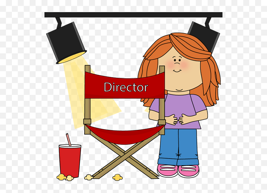 Cinema Clipart Animated Movie Cinema Red Directors Chair Clipart