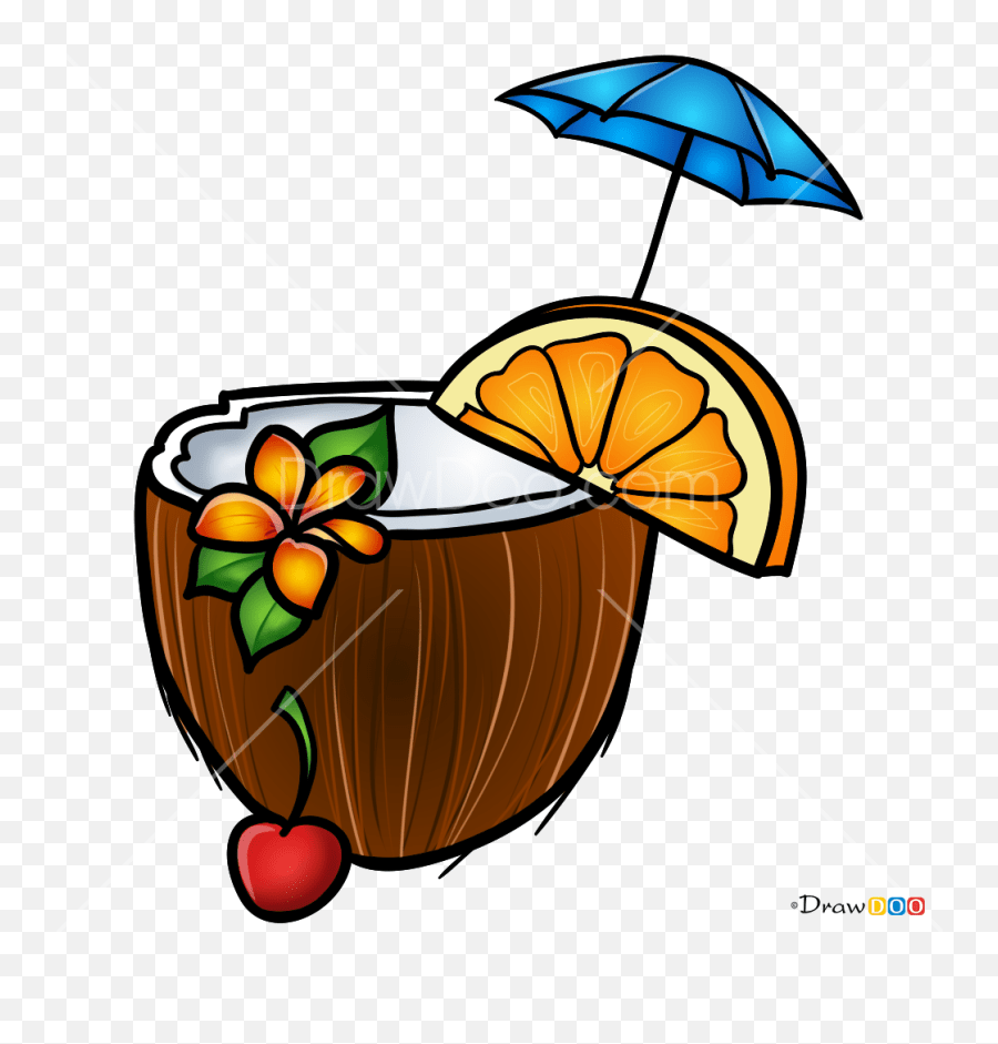 How To Draw Pina Colada Coctails Fresh Emoji,Pina Colada Emoji Free