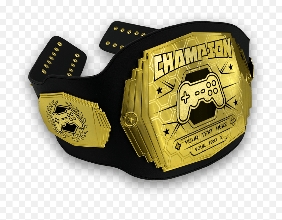 E Sports Championship Belt Gold Custom Money Championship Belt Emoji