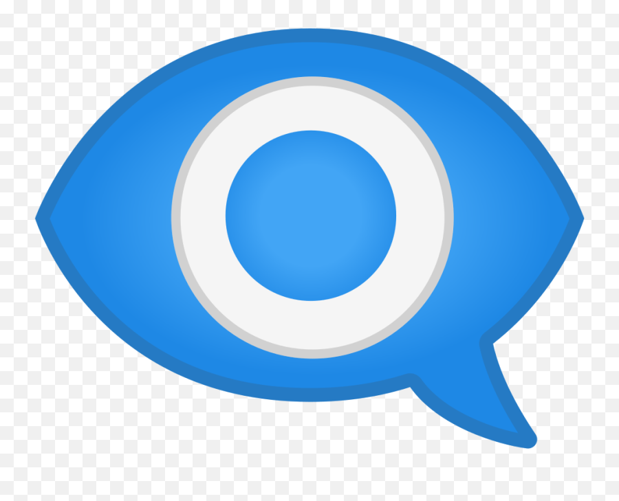 Eye In Speech Bubble Emoji Android Nougat,Text Bubble Emoji Free