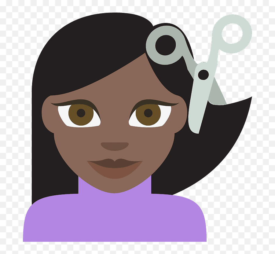 Person Getting Haircut Emoji Clipart Cutting Hair Emoji Png,Hair Cut