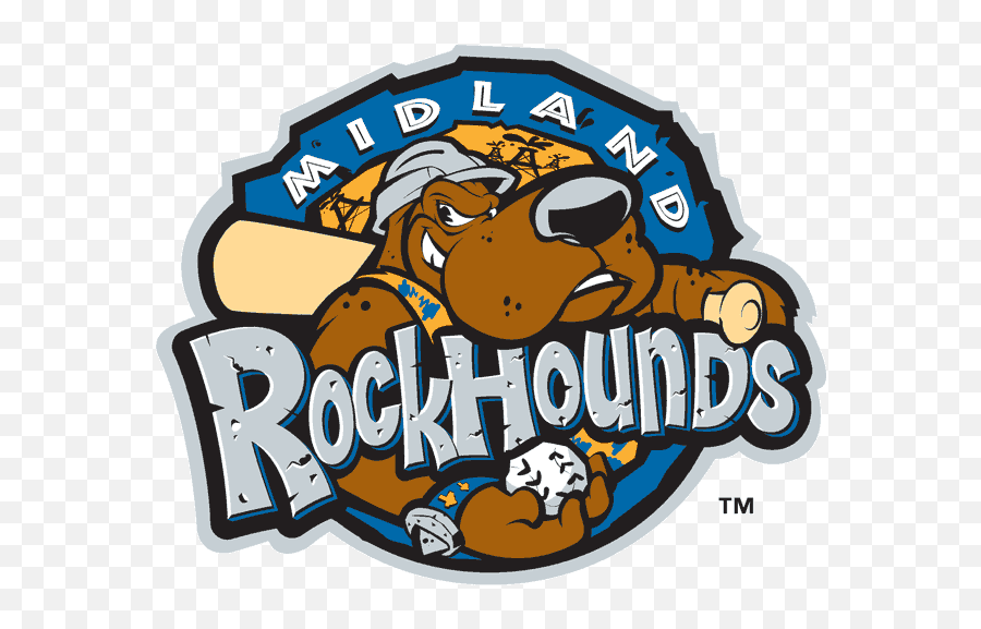 Our Top Dog Sports Logos Rockhounds Logo Emoji,Chief Wahoo Emoji