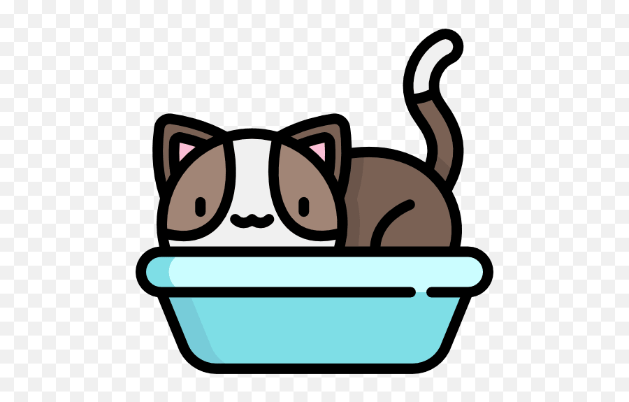 How To Make A Cat Litter Box Out Of A Cat Emoji,Cat Using Litter Box