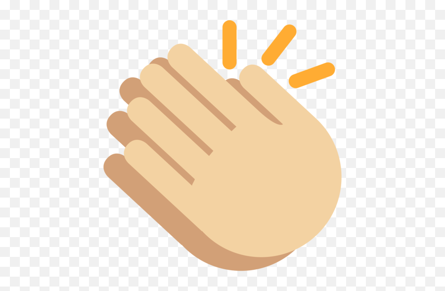 Clapping Hands Medium Light Skin Tone Emoji,Handclap Emoji Meme
