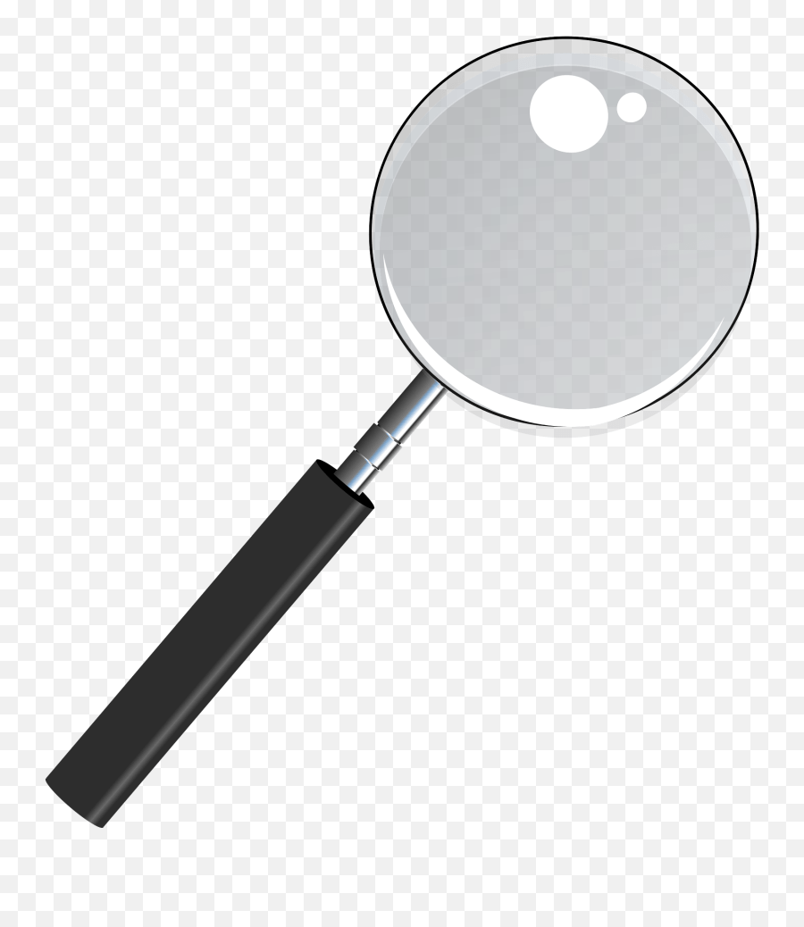 Magnifying Glass With Transparent Glass Clipart Free Emoji,Magnifier