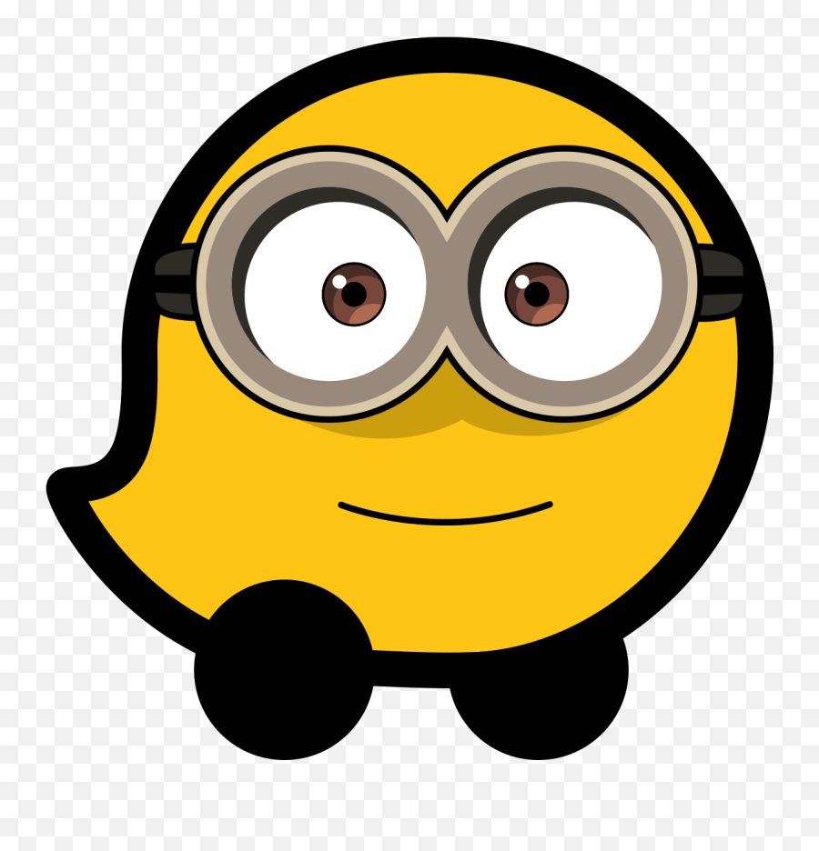 Waze Minion Waze Icon Png Transparent Black Emoji,Emoticon De Cometa