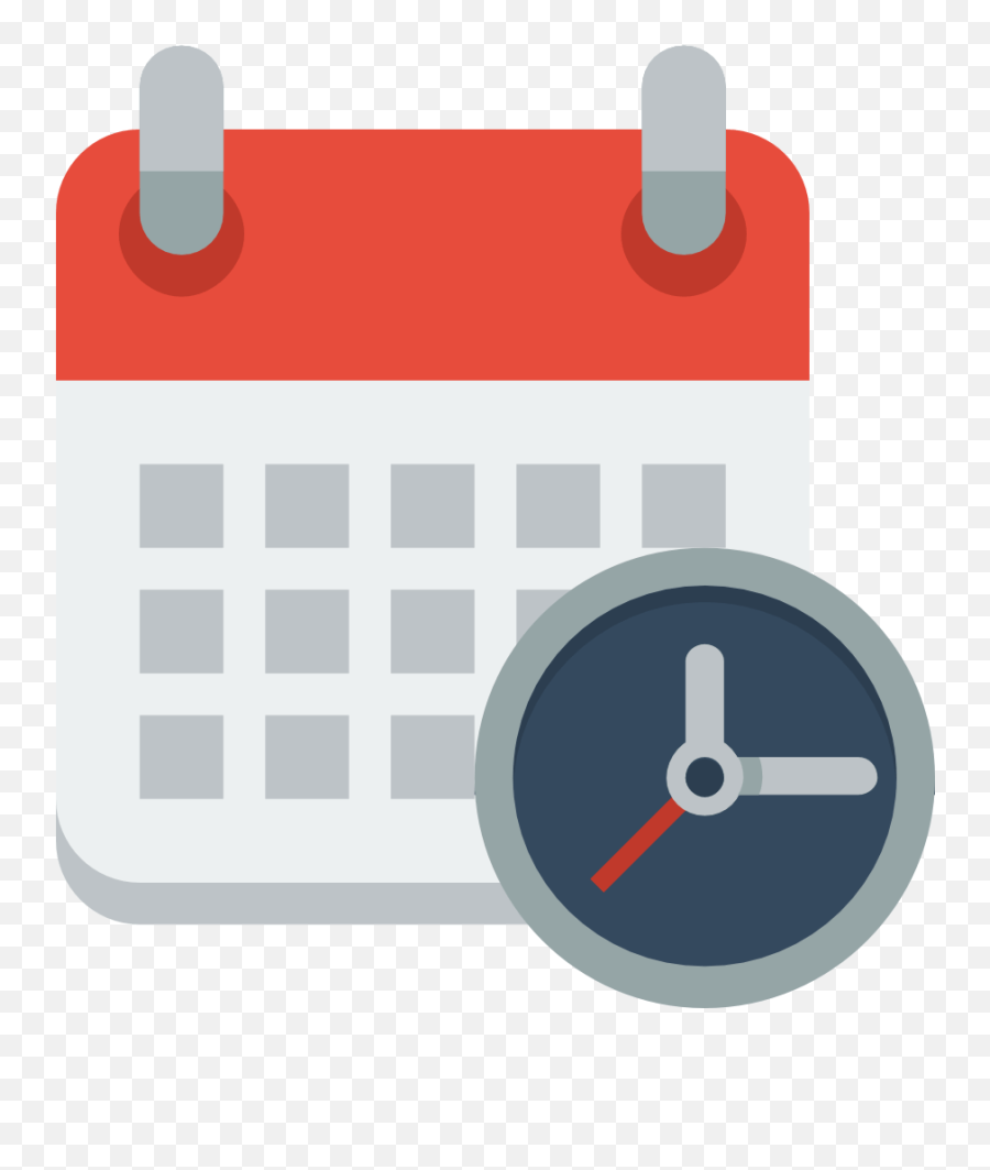 Calendar Clock Icon Calendar Clock Icon Png Emoji,Clock And Airplane