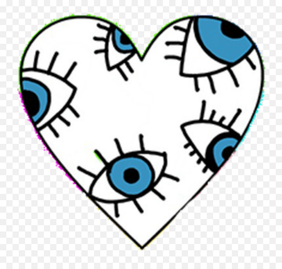 Heart W Evil Sticker Eye Emoji,Evil Eye Emoji Free Emoji PNG Images