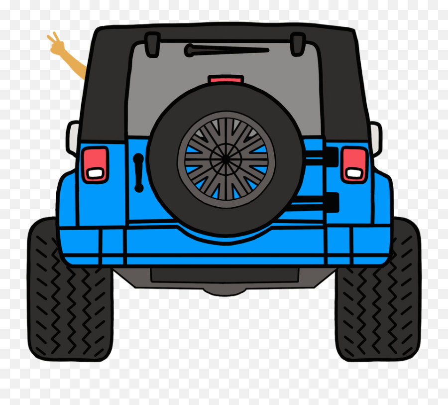 20x26 Back Of A Jeep Emoji,Jeep Emoji Free Emoji PNG Images