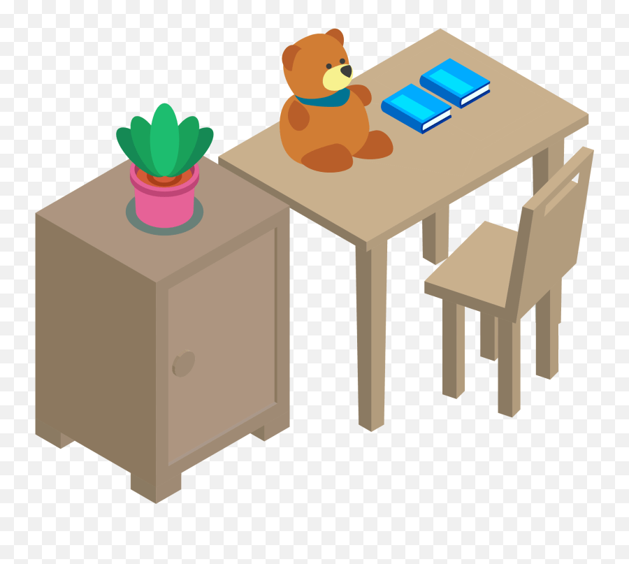 Table Chair Cupboard Toy Png And Vector Image Coffee Table Emoji,Desk