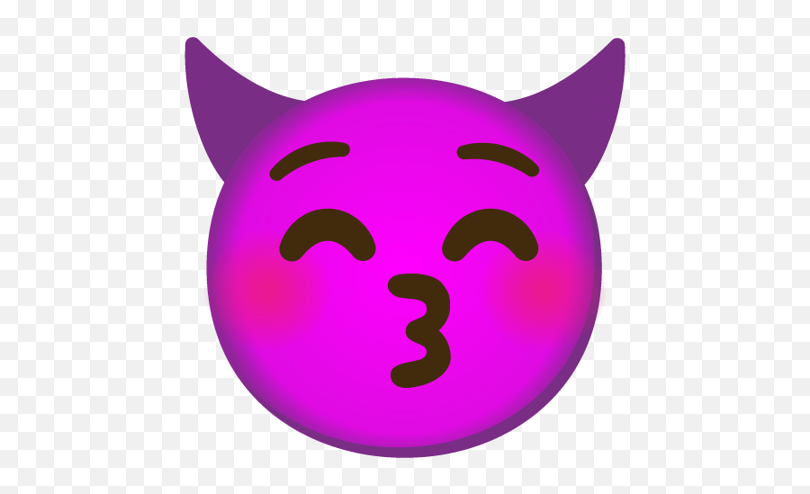 Emoji Mashup Bot On Twitter Demon Smiling Kissing,Smiling Blush Emoji