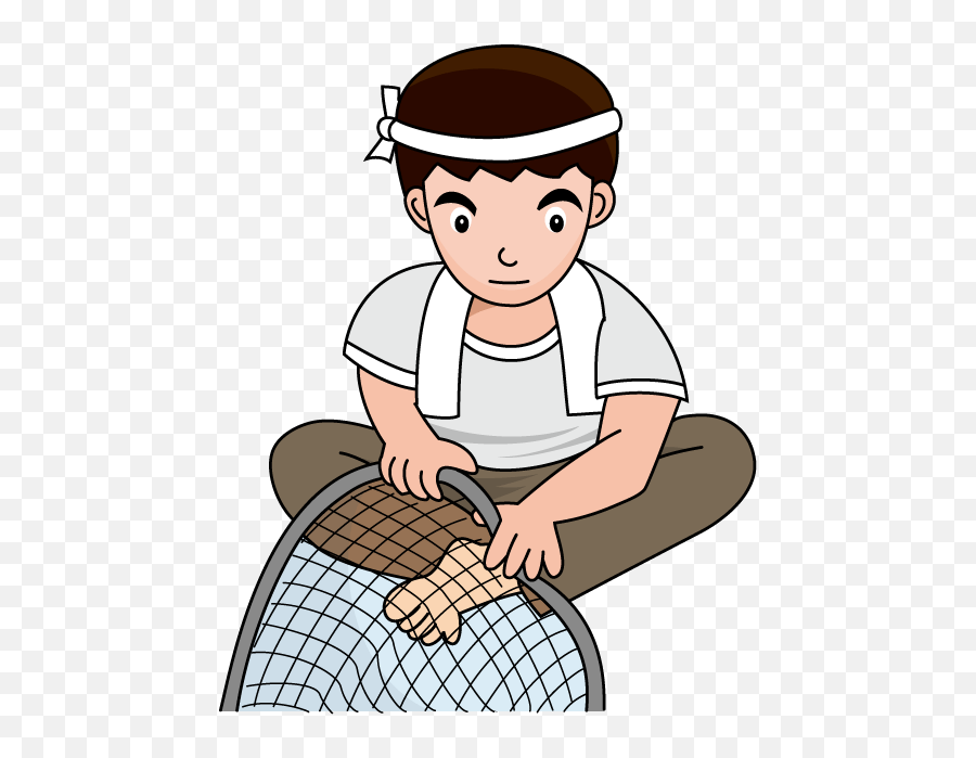 Hold Your Breath Emoji Clip Art Library Fisherman With Net Cartoon