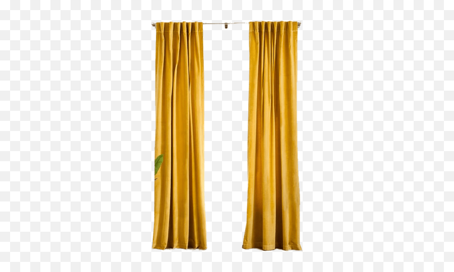 Cotton Velvet Curtain Set Of 2 Dark Horseradish 48x96 Emoji,Curtain