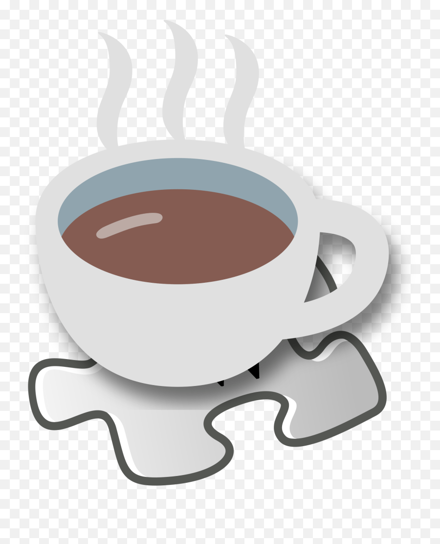 Hot Beverage W Puzzle Saucer Emoji,Hot Beverage Emoji Free Emoji