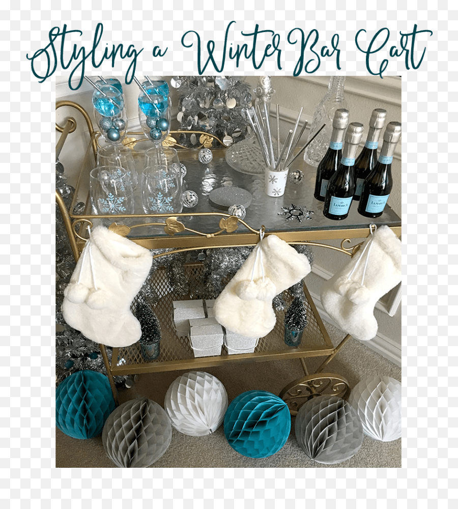 Winter With A Festive Bar Cart Bellagrey Designs Barware