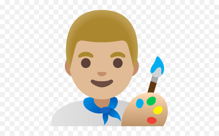 U200d Man Artist Medium Light Skin Tone Emoji,Stone Man Emoji Cringe