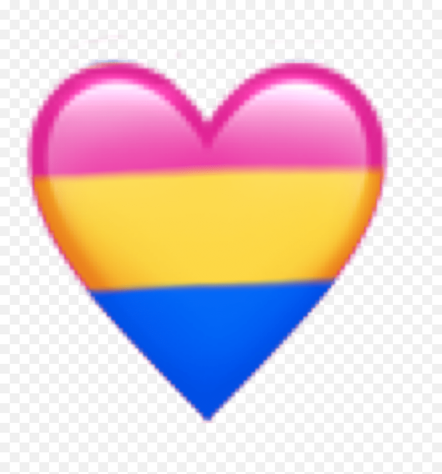 Pan Pride Flag Emoji Pansexua Heart Emoji Transparent,Pansexual Flag