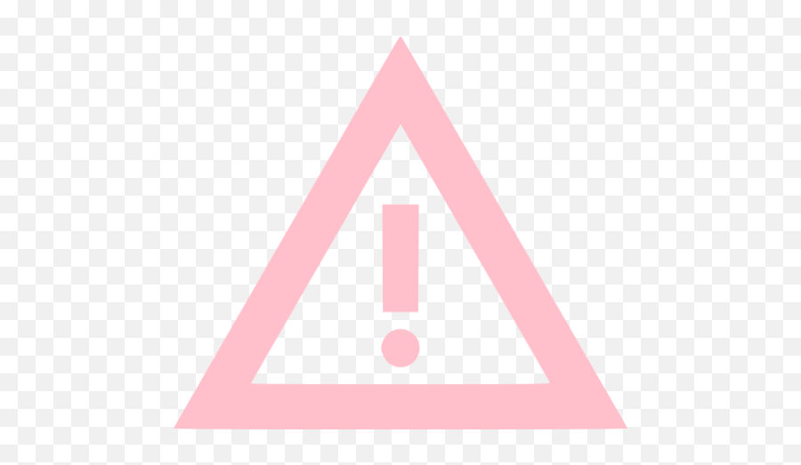 Pink Warning 6 Icon Free Pink Warning Icons Warning Sign White Icon