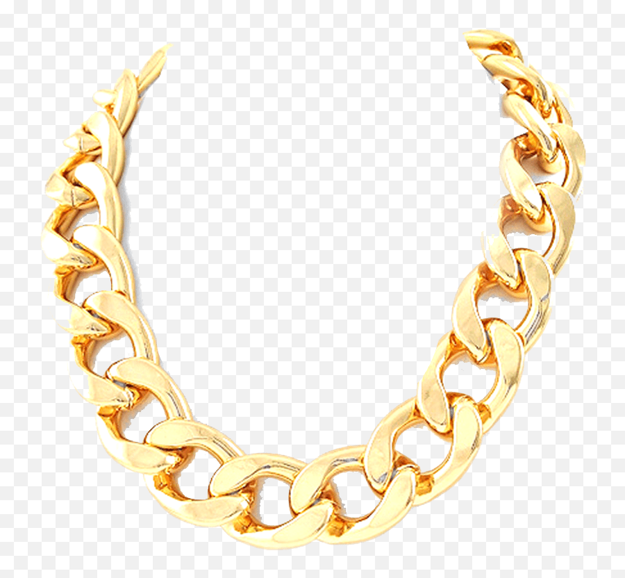 Gold Gold Chain Sticker By Stefania T Thug Life Png Black Background