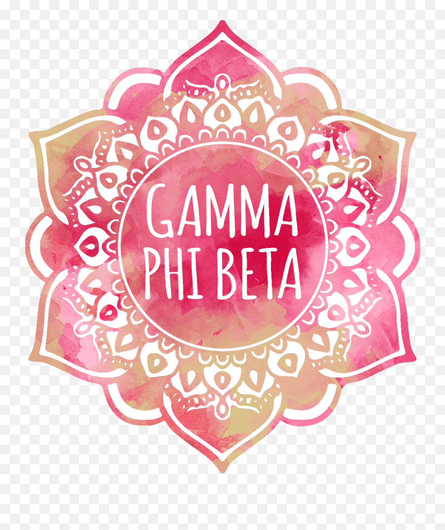 Gamma Phi Beta Mandala Air Freshener Pura Vida Stickers Emoji,Delga