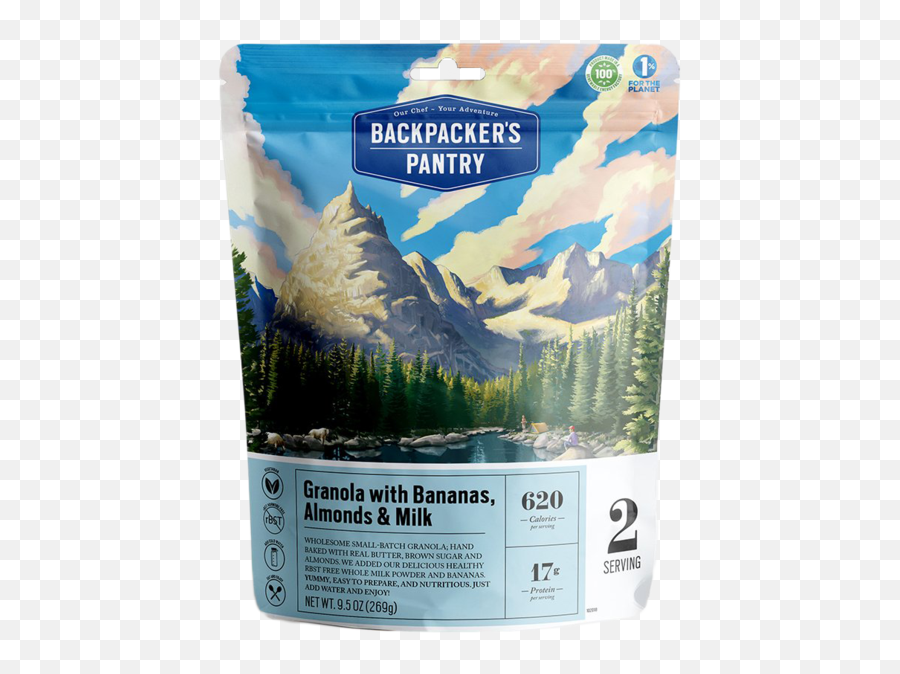 Granola W Bananas Almonds U0026 Milk 2 Servings Emoji,Black Mini