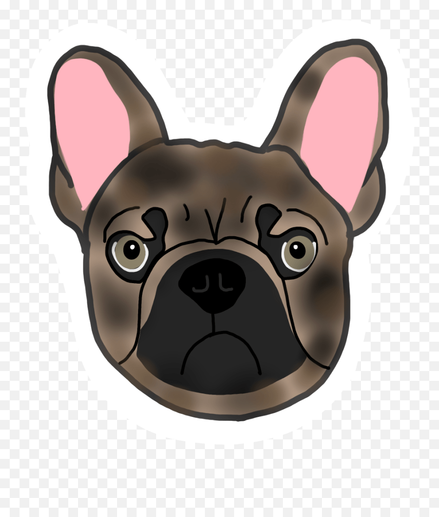 Frenchie Stickers U2013 Oh Ily Emoji,Scratch Head Emoji Free Emoji