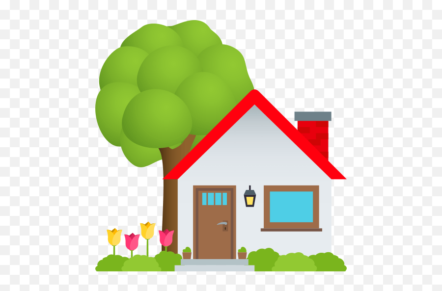 Emoji House With Garden To Copy Paste House Emoji,Home Emoji Free