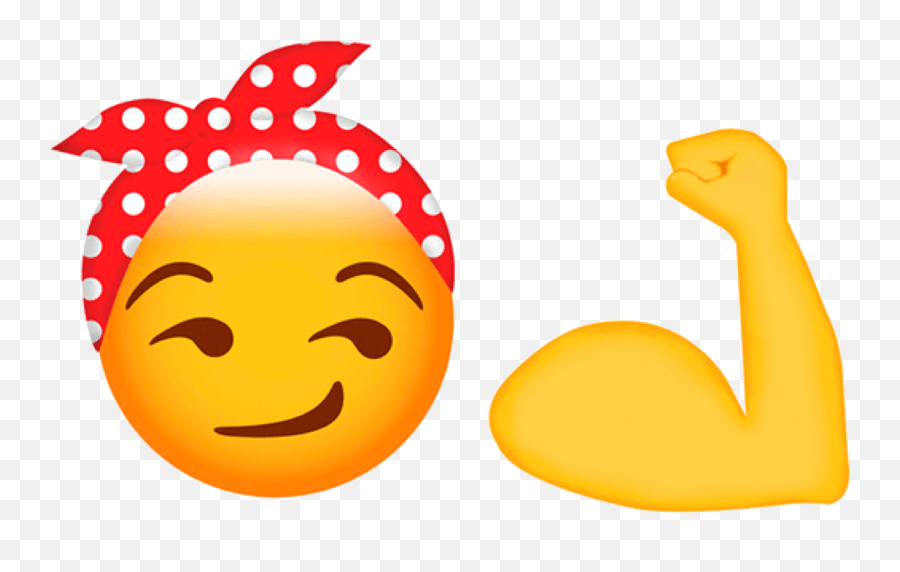 Força Forte Sticker Emoji Feminina,Emoticon Forte Free Emoji PNG Images