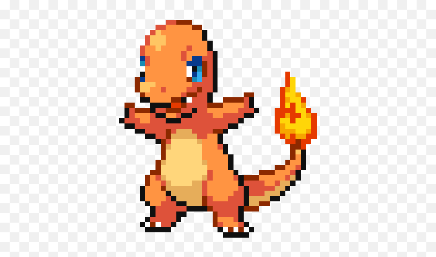 Pokemon Fire Red Charmander Sprite Transparent Charmander Sprite Gif