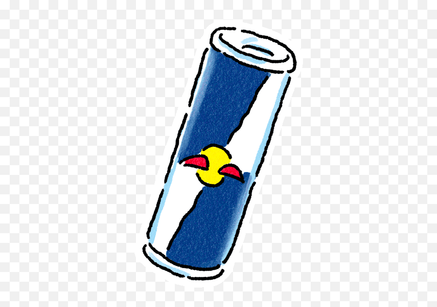Cartoon Energy Drink Can Energy Drink Can Beverage Bolt Emoji