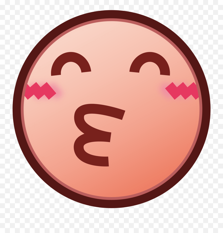 Kissing Face Emoji Clipart Emojidex,Bashful Emoji Copy And Paste