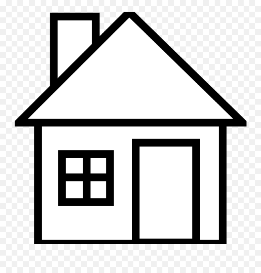 House Clipart Black And White House Neighbourhood Emoji,House Emoji