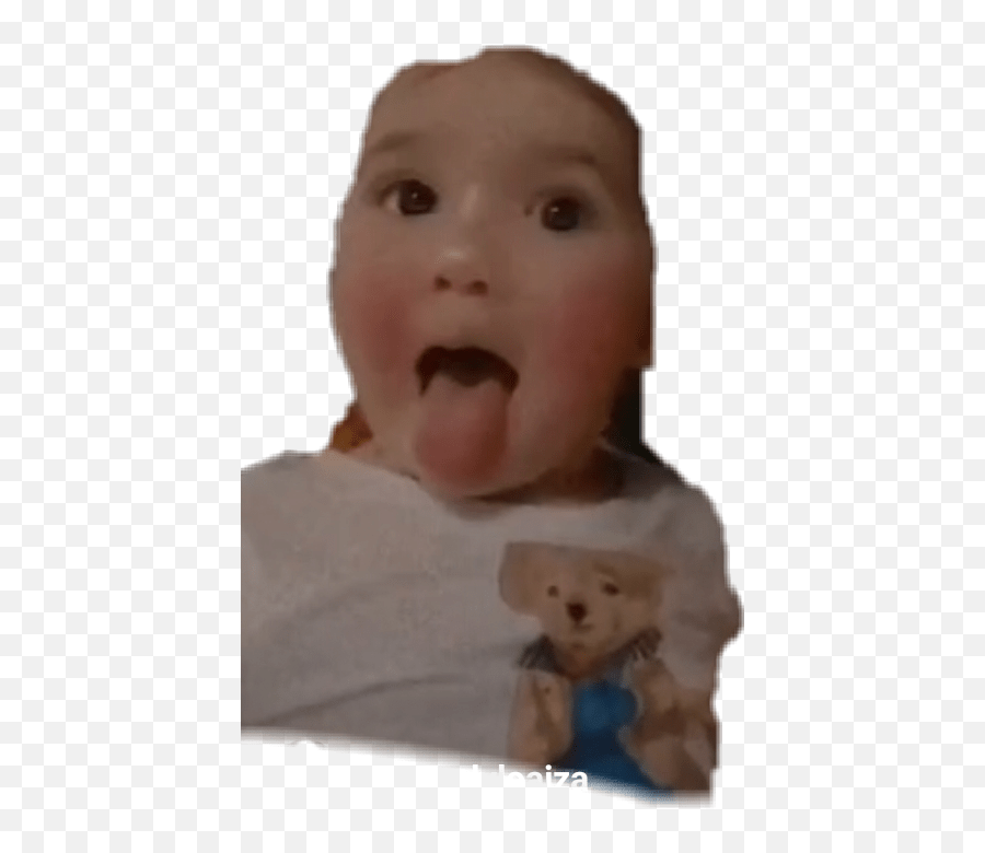 Kima Kima Sacando La Lengua Sticker By Margarita Oviedo Baby Looking Curiously At Things Emoji