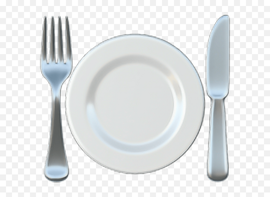 Fork Knife Plate Emoji Sticker Fork And Knife With Plate Emoji,Fork Emoji Free Emoji PNG