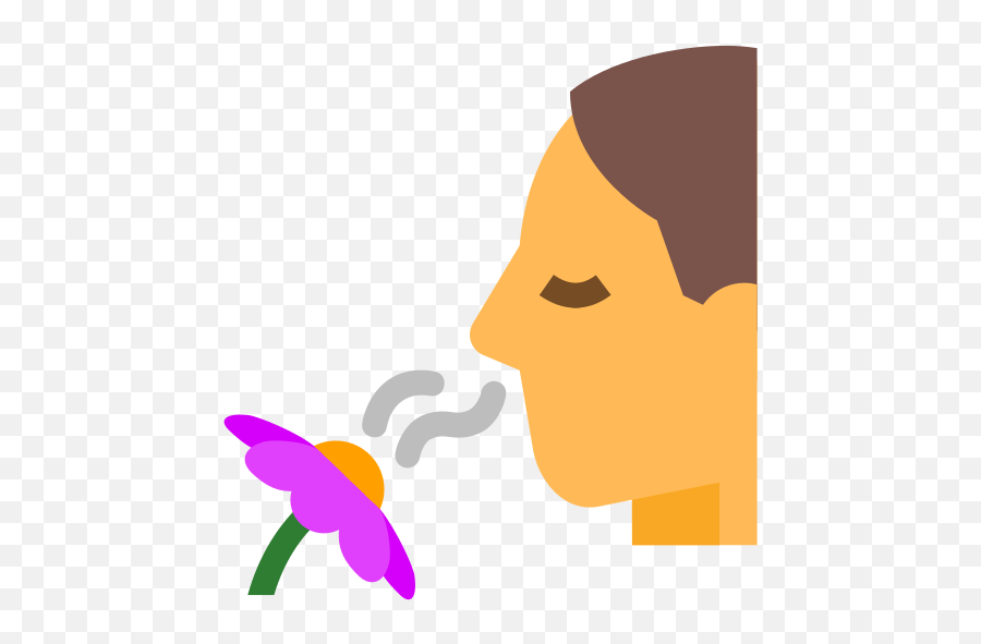 Smelling A Flower Icon In Color Style Emoji,Smell Emoji Free Emoji