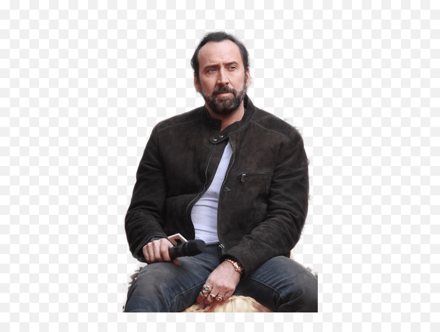 Nicolas Cage Sitting Emoji,Nicolas Cage Emoji Free Emoji PNG Images