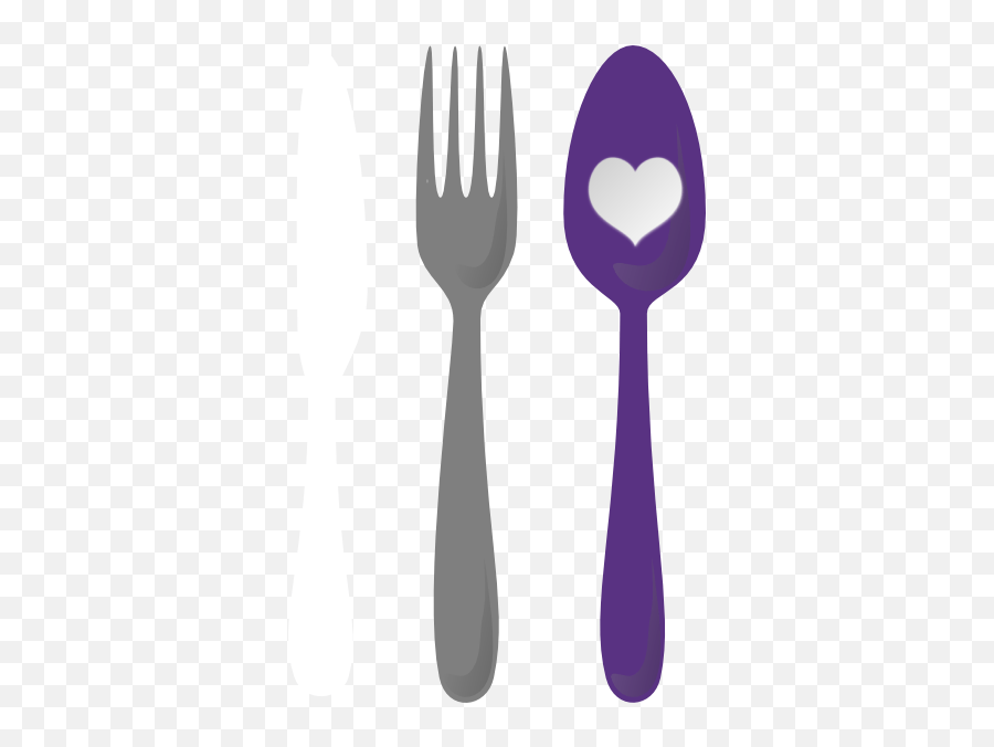Spoon Fork Cutlery Heart Clip Art At Spoon With Heart Svg Emoji,Fork