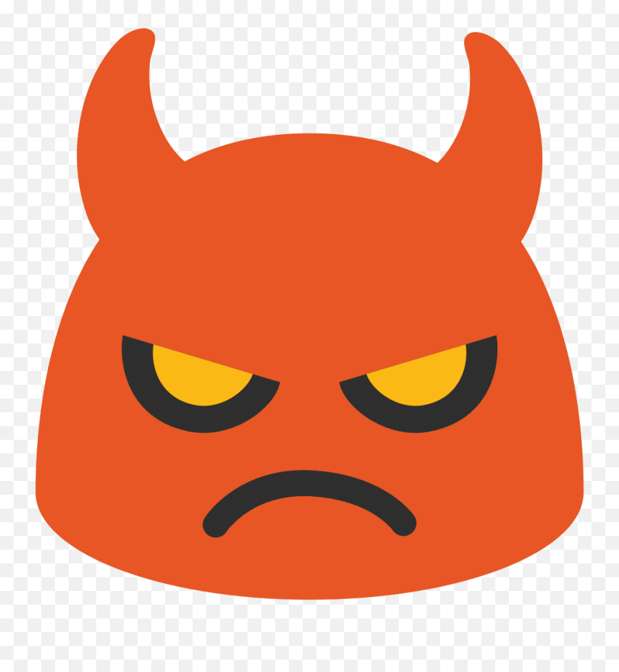 Angry Face With Horns Emoji Android Devil Emoji,Angry Face Emoji