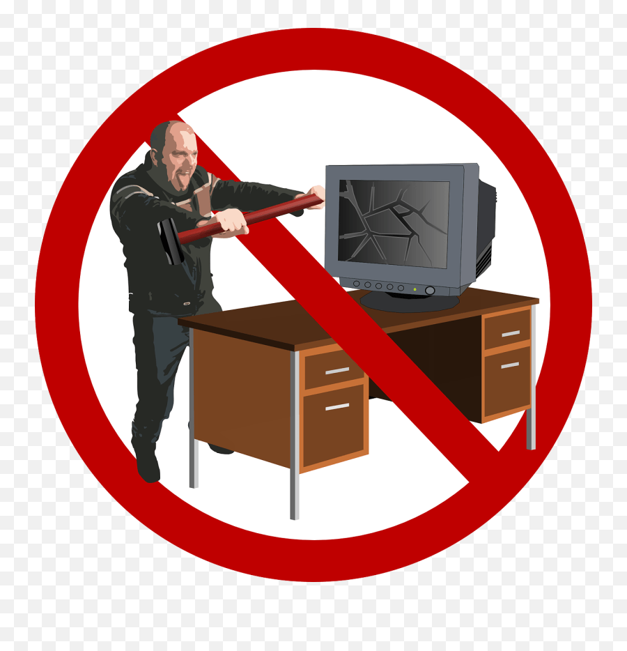 Sledgehammer Smash Angry Stop Computer Emoji,Sledgehammer Emoji Free Emoji PNG Images