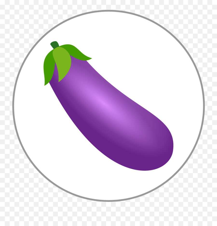 Eggplant Emoji 25mm Centre Disc,Egg Plant Emoji Png Free Emoji PNG