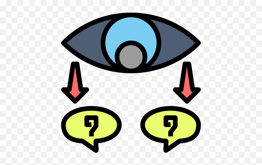 Looking Icon Of Colored Outline Style Available In Svg Dot Emoji