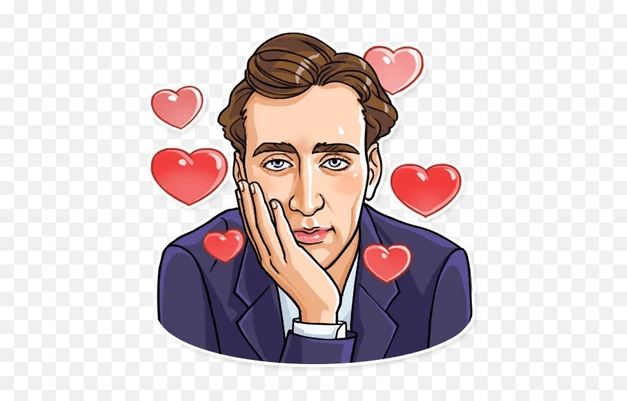 Nicolas Cage Whatsapp Stickers For Women Emoji,Nicolas Cage Emoji