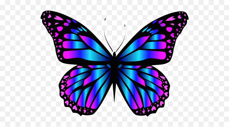 View 24 Apple Butterfly Emoji Png Blue Pink Color Butterfly,Disney