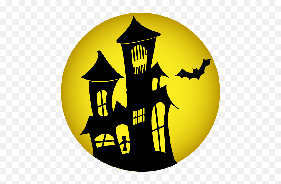 Scary House Icon Png Clipart Image Haunted House Halloween Icon Emoji