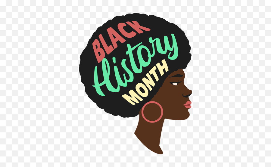Black History Month Woman Earring Flat Transparent Png Black History