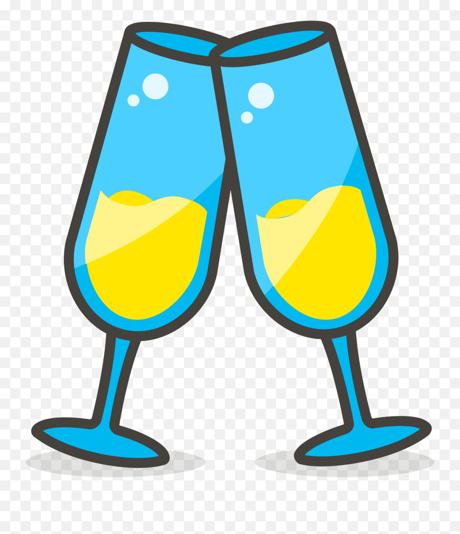 Verre De Champagne Emoji Clipart Clinking Glasses Emoji Gif,Cheers Emoji Free Emoji PNG