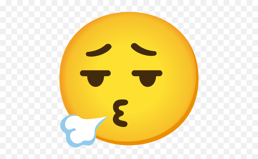 Emoji De Coração Pegando Fogo Face Exhaling Emoji,Coracao Azul Emoji